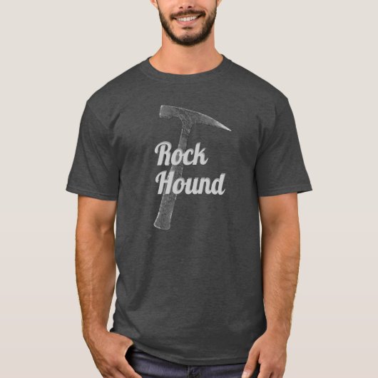 Rock Hound Pick Tool Treasure Hunter T-shirt (Voorkant)