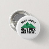 Rock Hound Ronde Button 3,2 Cm (Voorkant /achterkant)