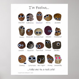 Rock Houndbewegingen, Rocks met Googly Eyes Poster
