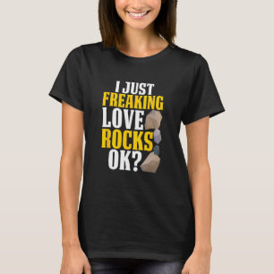 Rock Hunting Mineraal Hunter Ik Gewoon Freaking Lo T-shirt