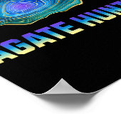 Rock Hunting Rock Collector Agate Geology Agate Hu Poster (Hoek)