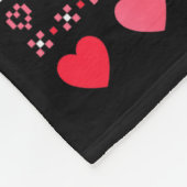 Rock Hyrax Valentine's Day Ugly Sweater Style  Fleece Deken (Hoek)