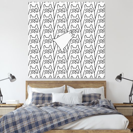 Rock I Canvas Afdruk (Insitu (Slaapkamer))