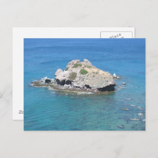 Rock in de middellandse zee briefkaart (Voorkant / Achterkant)