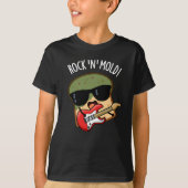 Rock in Mold Grappig Brood Pun Donker BG T-shirt (Voorkant)