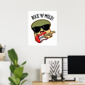 Rock In Mold Grappig Broodpuntje Poster (Thuiskantoor)