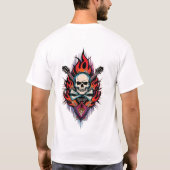 Rock & Ink: Skull and Crossbones Tattoo T-shirt (Achterkant)