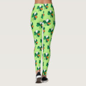 Rock Irish Vibes: Shamrock in Ierse vlag kleuren Leggings (Achterkant)