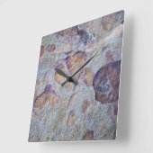 Rock Iron Ore Stone Vierkante Klok (Hoek)