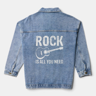 Rock is alles wat je nodig hebt. denim jacket