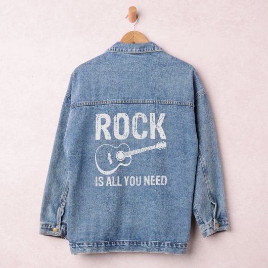 Rock is alles wat je nodig hebt. denim jacket (Hangar)