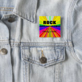 Rock is niet alles vierkante button 5,1 cm (In situ)