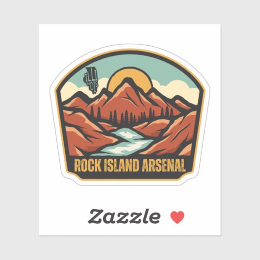 Rock Island Arsenal, Illinois Sticker (Vel)