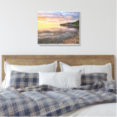 Rock Island, Deuren County Boathouse canvas print (Insitu (Slaapkamer))