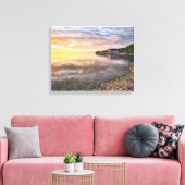 Rock Island, Deuren County Boathouse canvas print (Insitu (Woonkamer))