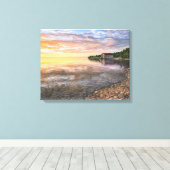 Rock Island, Deuren County Boathouse canvas print (Insitu (Houten vloer))