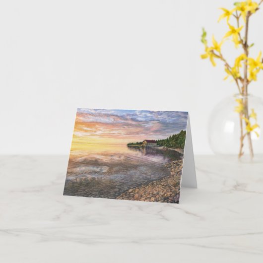 Rock Island, Door County, WI blanco kaart (Gele Bloem)