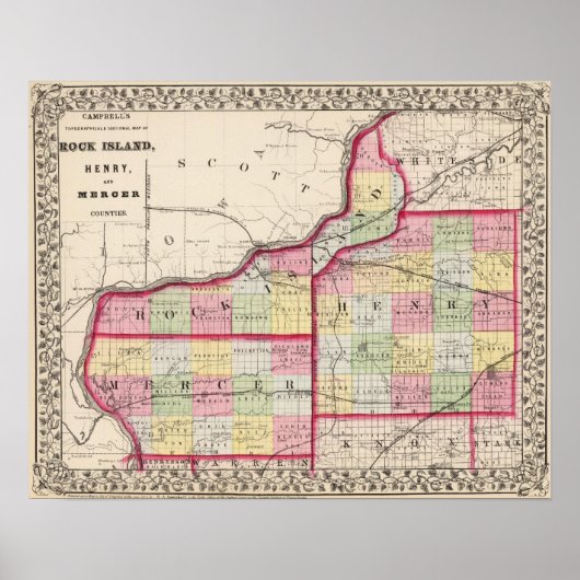 Rock Island, Henry, Mercer counties Poster (Voorkant)