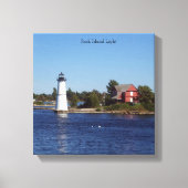 Rock Island Light canvas Afdruk (Voorkant)