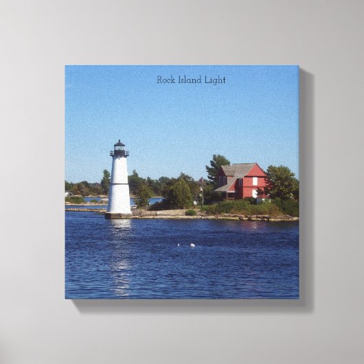 Rock Island Light canvas Afdruk (Voorkant)