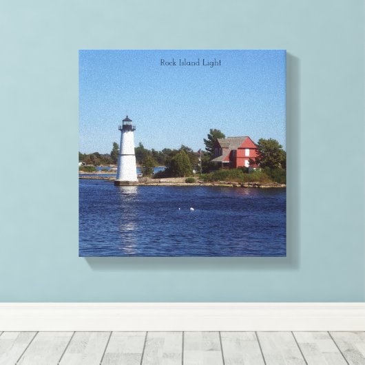 Rock Island Light canvas Afdruk (Insitu (Houten vloer))