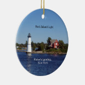 Rock Island Light-versiering Keramisch Ornament (Rechts)