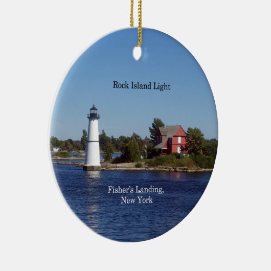 Rock Island Light-versiering Keramisch Ornament (Rechts)