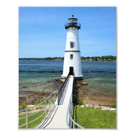 Rock Island Lighthouse, New York 8x10 Photo Print Foto Afdruk (Voorkant)