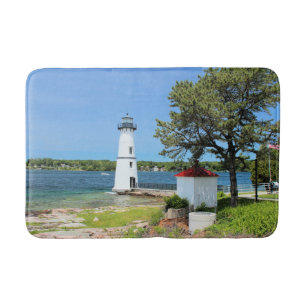 Rock Island Lighthouse, New York Bath Mat