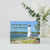 Rock Island Lighthouse, New York Briefkaart (Staand voorkant)