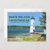 Rock Island Lighthouse, New York Briefkaart (Voorkant / Achterkant)