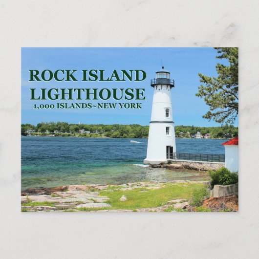 Rock Island Lighthouse, New York Briefkaart (Voorkant)