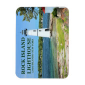 Rock Island Lighthouse, New York Flex Magnet Magneet (Verticaal)