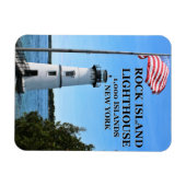 Rock Island Lighthouse, New York Flex Magnet Magneet (Horizontaal)