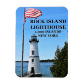 Rock Island Lighthouse, New York Flex Magnet Magneet (Verticaal)