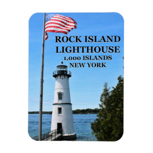 Rock Island Lighthouse, New York Flex Magnet Magneet