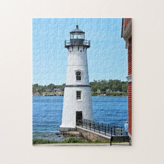 Rock Island Lighthouse, New York Jigzaag Puzzle Legpuzzel (Verticaal)