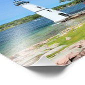 Rock Island Lighthouse, New York Photo Print Foto Afdruk (Hoek)