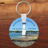Rock Island Lighthouse, New York Sleutelhanger (Voorkant)