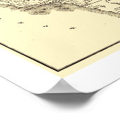 Rock Island Railroad Map 1888 Poster (Hoek)