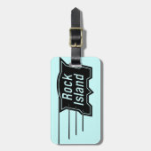 Rock Island Railroad Speed Logo Bagagelabel (Voorkant verticaal)