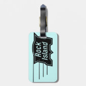Rock Island Railroad Speed Logo Bagagelabel (Achterkant verticaal)