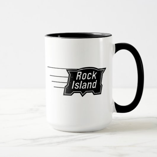 Rock Island Railroad Speed Logo Coffee Mok (Rechts)