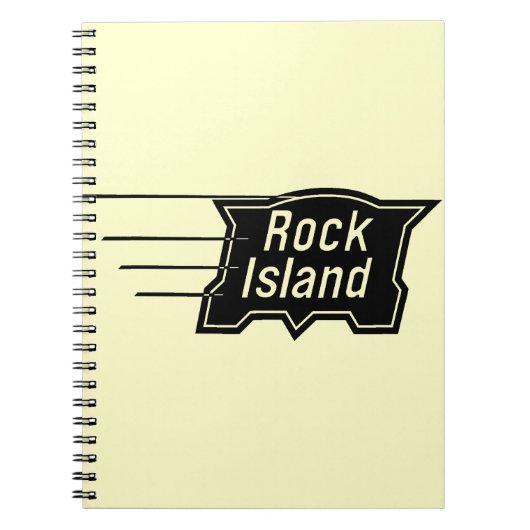 Rock Island Railroad Speed Logo Notitieboek (Voorkant)