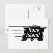 Rock Island Railroad Speed Logo Post Card Briefkaart (Voorkant / Achterkant)