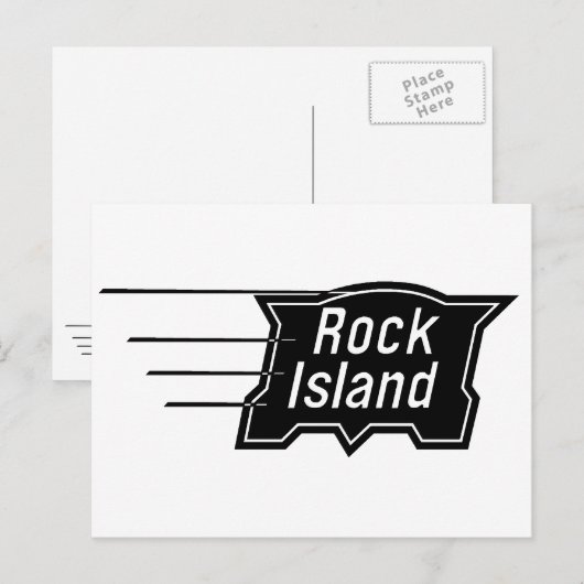 Rock Island Railroad Speed Logo Post Card Briefkaart (Voorkant / Achterkant)