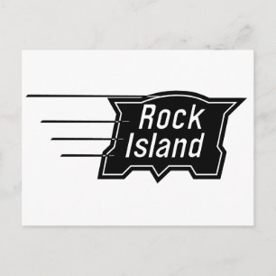 Rock Island Railroad Speed Logo Post Card Briefkaart