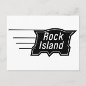 Rock Island Railroad Speed Logo Post Card Briefkaart (Voorkant)