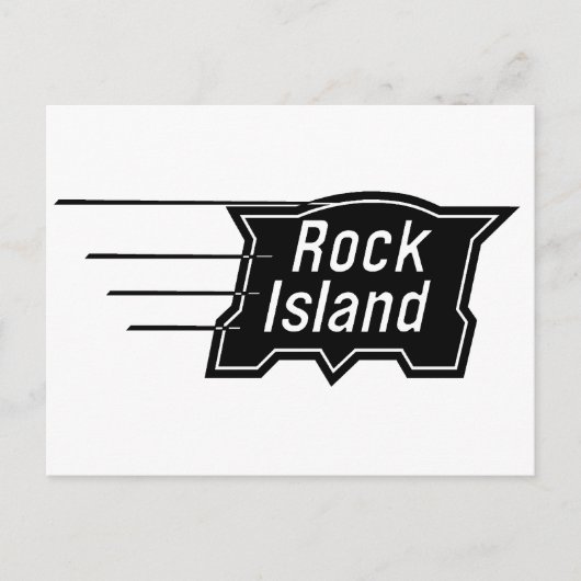 Rock Island Railroad Speed Logo Post Card Briefkaart (Voorkant)