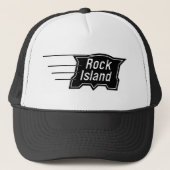 Rock Island Railroad Speed Logo Trucker Pet (Voorkant)